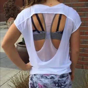 Lululemon top beich with grey